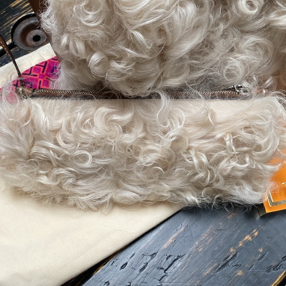 Tory Burch Rory Shearling Mini Tote with Dust Bag - Picture 12 of 17